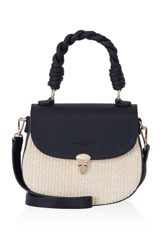 Laura Ashley Black Crossbody Shoulder Bag