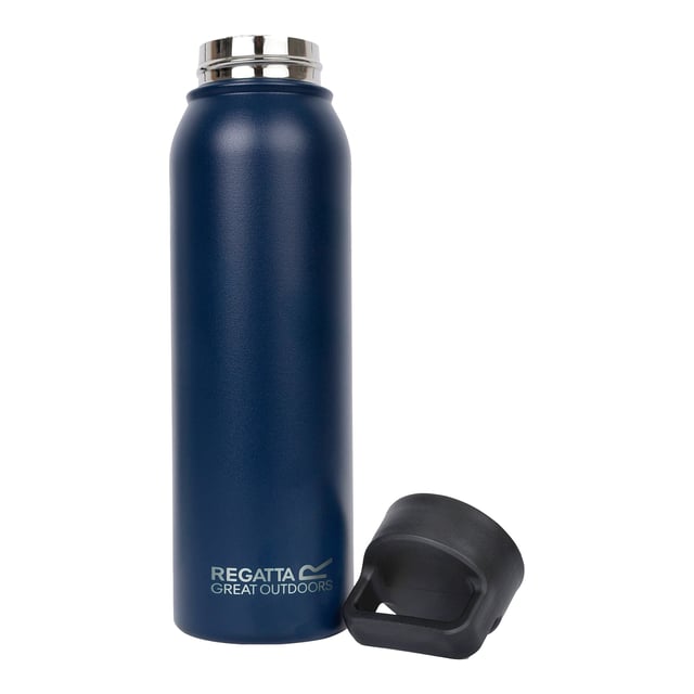 Material: 304 Stainless Steel. Durable. Carry Handle, Double-Walled, Hot Up To 6 Hours, Insulated, Keeps Drinks Cold For 12 Hours, Non-Slip Base, Rubber Base, Spill-Proof Lid, Twist Lid. Design: Logo. Capacity: 0.6L.