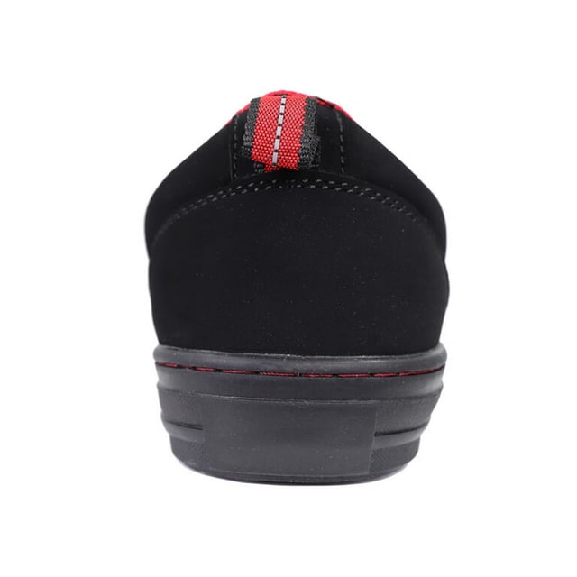 Upper: Nubuck, PU (Polyurethane). Insole: Anti-Bacterial, Moulded. Outsole: Anti-Slip, Oil Resistant, Rubber. 6 Eyelets. Toe Protection (Joules): 200. Fabric Technology: Breathable. Padded Ankle, Textured Toe Bumper, Withstands 15KN Of Compression Force. Flat. Cut: Low Cut. Design: Contrast Detail, Logo. Conforms to Safety Standard: EN-ISO 20345-SB SRA. Toe Style: Steel Toe Cap. Fastening: Lace Up.