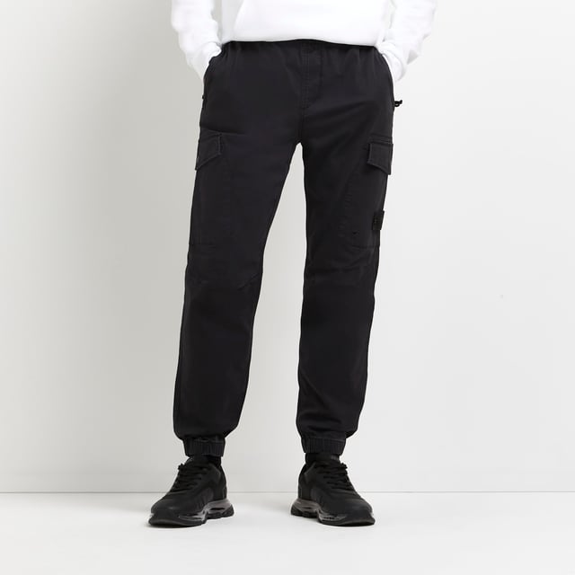 Mens cargo trousers river island sale
