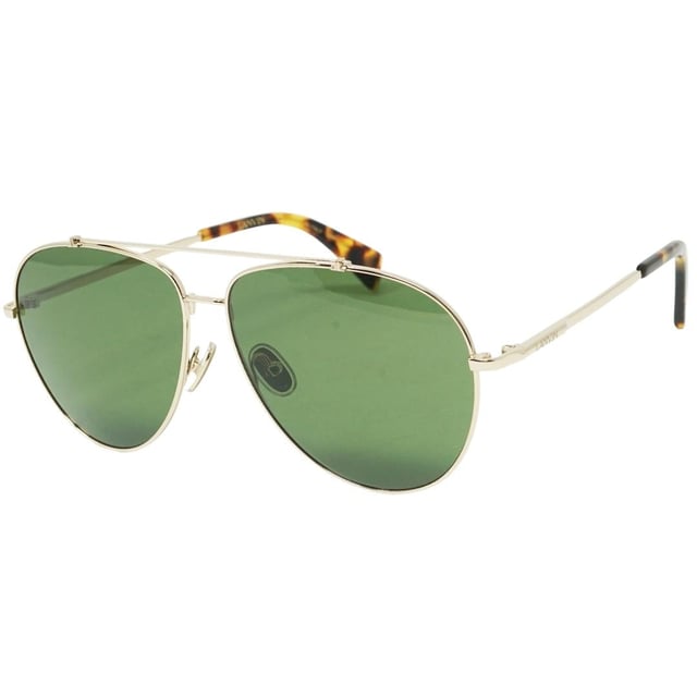 Experimente el lujo y la sofisticacin con las gafas de sol Lanvin LNV113S 733. Fabricadas con los mejores materiales, estas elegantes gafas de sol cuentan con proteccin 100% UVA/UVB y refinados detalles metlicos. Admire el estilo sofisticado de Lanvin con estas gafas de sol atemporales., Gafas de sol doradas, ancho del puente nasal = 13 mm, ancho de la lente = 61 mm, largo del brazo = 145 mm, estuche para gafas de sol de marca y pao de limpieza incluidos, proteccin 100 % contra rayos UVA y UV. Luz solar UVB y conformidad con la norma britnica EN 1836:2005, gafas de sol, estuche para gafas de sol, pao de limpieza e instrucciones de cuidado, todo incluido, gafas de sol doradas