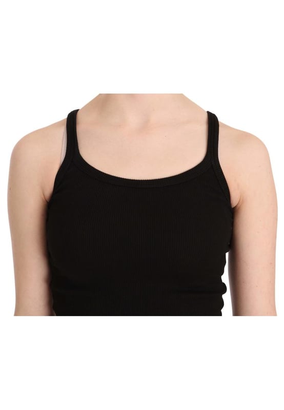 100% Authentic PINK MEMORIES Blouse
  Round neck sleeveless design with spaghetti straps
  Beautiful black color
  Made from 100% cotton
  Subtle logo details
  Versatile and easy to pair with different outfits
  Comfortable and breathable
  Perfect for women who appreciate Quality fashion
Material: 100% Cotton