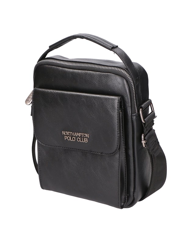 Northampton polo club Herren -Messenger -Umhängetasche in veganem Leder mit Einzelfach.