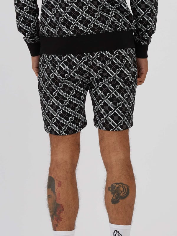 Plaid shop sweat shorts