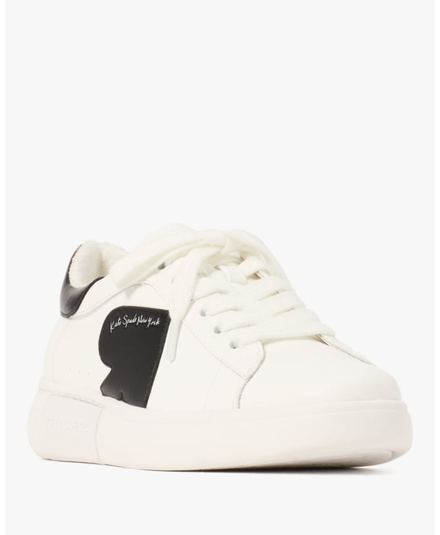 Charli Smooth Leather Sneaker, Round Toe