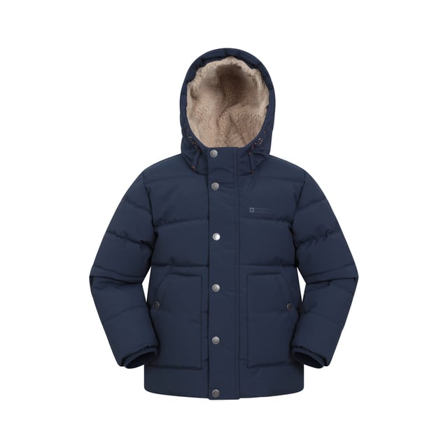 100% Polyester. Lining: Borg, Supersoft. Filling: Microfibre. Design: Logo, Quilted. Trim: Elastane, Polyester. Fabric Technology: DWR Finish, Insulating, PFC Free, Water Resistant. Chin Guard, Padded. Cuff: Elasticated, Ribbed. Neckline: Hooded, Standing Collar. Sleeve-Type: Long-Sleeved. Hood Features: Drawcord, Sew-On. Pockets: 2 Side Pockets, Buttoned. Fastening: Front Zip, Popper. Sustainability: Environmentally Friendly. 5-6 Years: 24 in. 7-8 Years: 26 in. 9-10 Years: 28.5 in. 11-12 Years: 30.5 in. 13 Years: 33 in.