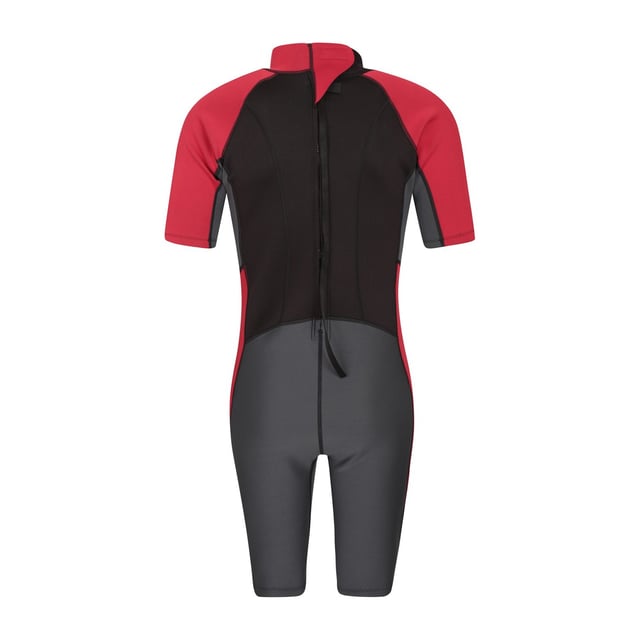 Material: Neoprene. Fastening: Back Zip. Contoured, Flat Seams, Prevents Chafing. Fabric Technology: Durable, Flexible, Lightweight. Neckline: Adjustable. Pockets: Small Key Pocket. Design: Contrast, Logo. Length: Short.