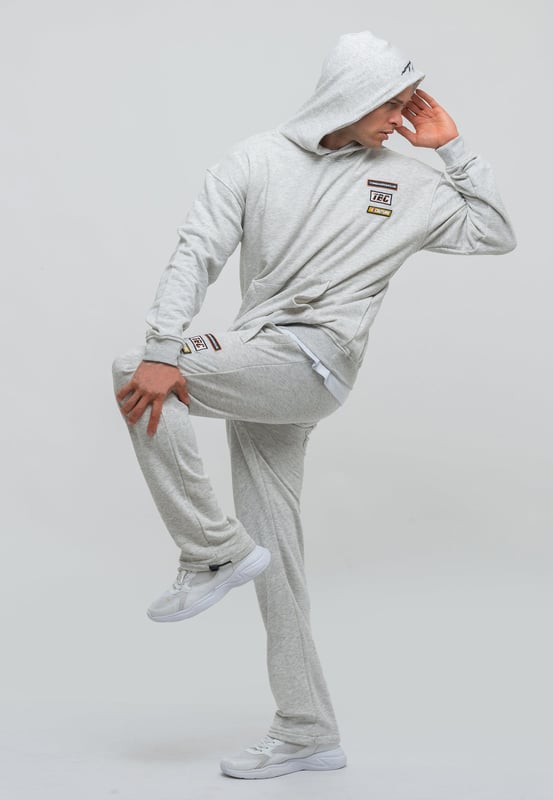 Tom Barron Heren trainingspak met geborduurde badge, oversized