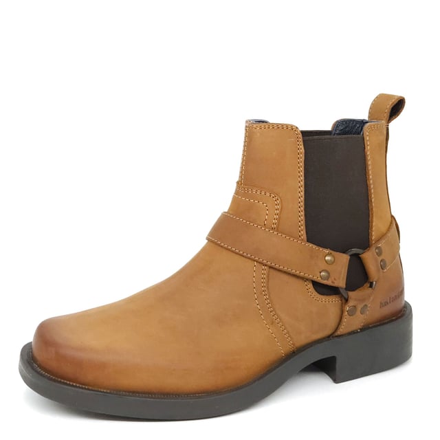 Mens chelsea deals boots with harness