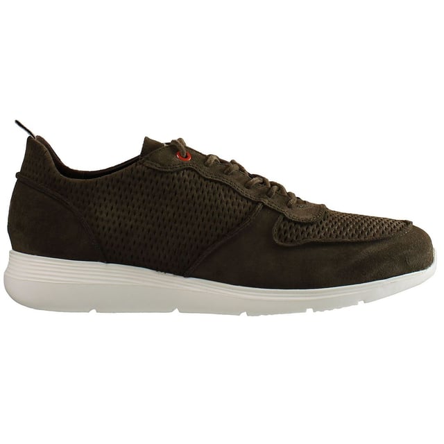 Hackett Xtra Light Lace-Up Brown Suede Leather Mens Trainers HMS20815 8HZ