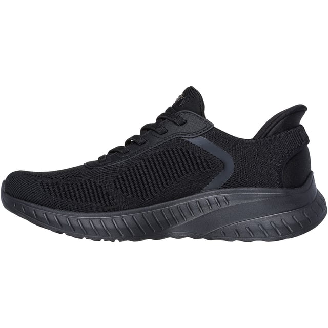 BOBS Sport Squad Chaos Shoe Step into athletic style and comfort wearing Skechers Hands Free Slip-ins: BOBS Sport Squad Chaos - Current Muse. Designed with our Exclusive Heel Pillow, this fashion style features a cushioned Skechers Memory Foam insole.