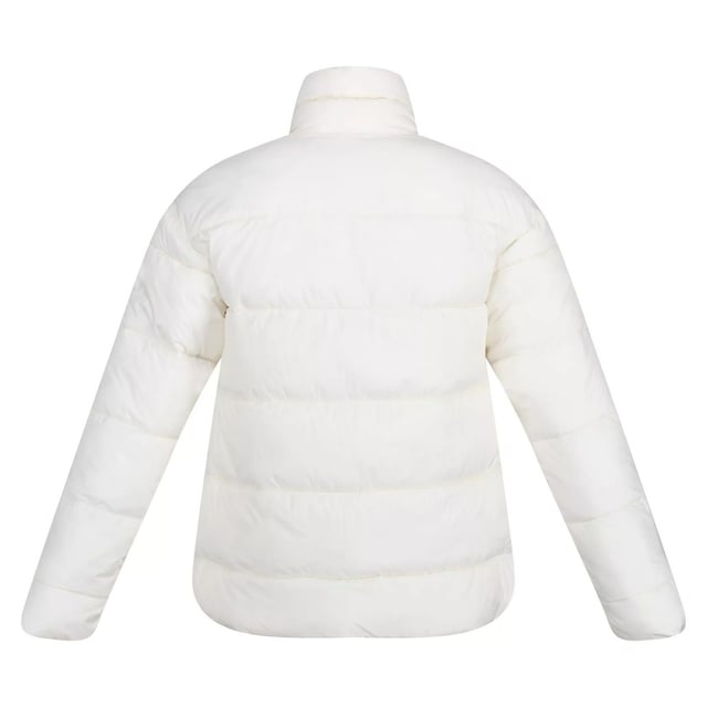 Material: 100% Polyester. Lining: Taffeta. Design: Logo, Quilted. Fabric Technology: DWR Finish. Insulated. Sleeve-Type: Long-Sleeved. Neckline: Standing Collar. Pockets: 2 Lower Pockets. Fastening: Stormflap. Sustainability: Made from Recycled Materials.