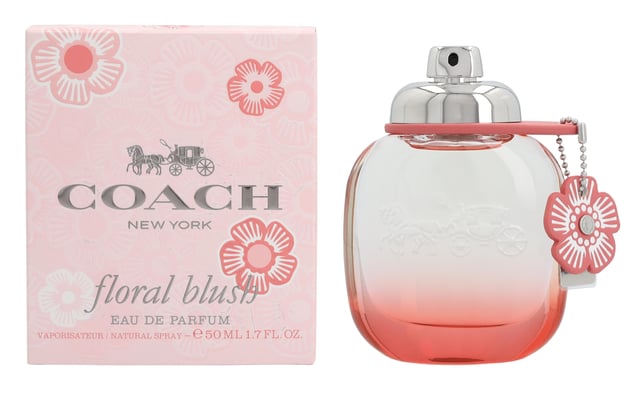 Coach Floral Blush by Coach is a floral woody musk fragrance for women. Top notes: goji berries and grapefruit. Middle notes: peony and peach. Base notes: musk and white wood. Coach Floral Blush was launched in 2019.