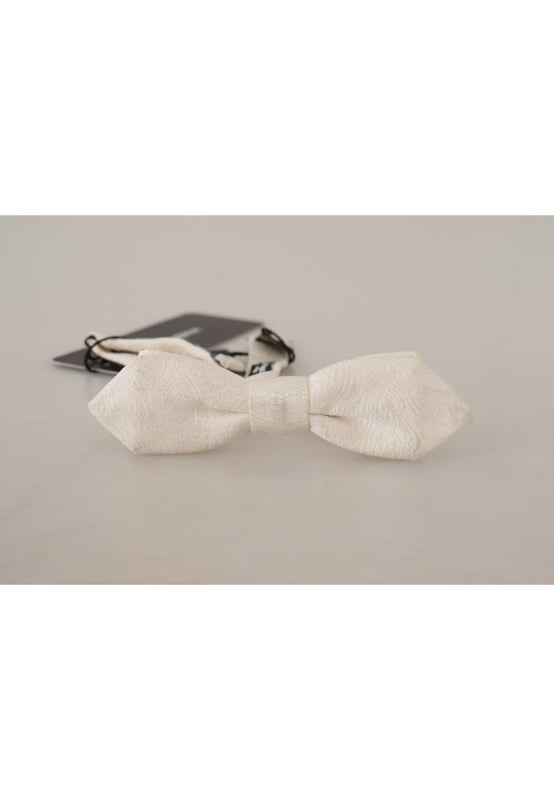 Color: White
  Model: Tied
  Material: 100% Silk
  Adjustable length neck strap one size
  Made In Italy
  Width: 4cm
Material: 100% Silk