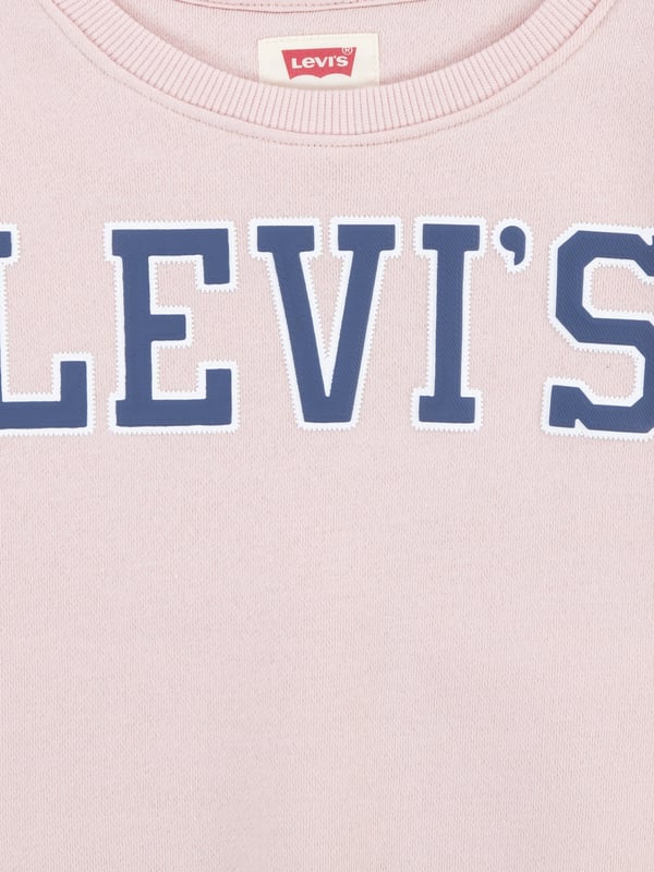Introducing the Levi's Kids Wear Girls Logo Sweatshirt in Pink‚ a stunning addition for AW2024!Key Features:‚ **Iconic Levi's Logo**: Emblazoned across the chest for a touch of classic charm.‚ **Vibrant Pink Hue**: Perfectly matches the energetic spirit of young fashionistas.‚ **Premium Fabric**: Crafted for comfort and durability to withstand playful days.‚ **Easy Styling**: Pairs effortlessly with jeans or skirts for versatile looks.Elevate your girl's wardrobe with this chic and Cosy piece. Grab yours today!
