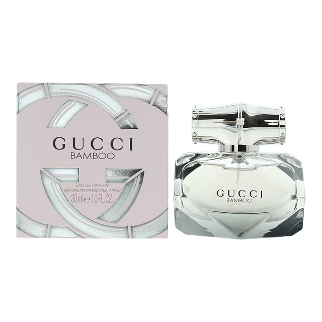 Bamboo is a floral woody fragrance by Gucci. Top note is bergamot. Middle notes are ylangylang Casablanca lily and orange blossom. Base notes are amber sandalwood and Tahitian vanilla. Gucci Bamboo was released in 2015.