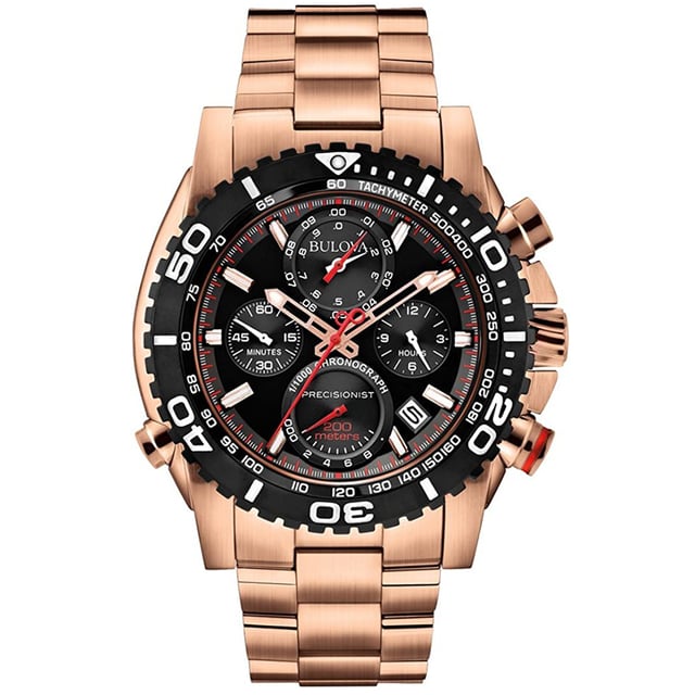 Bulova rose gold watch deals