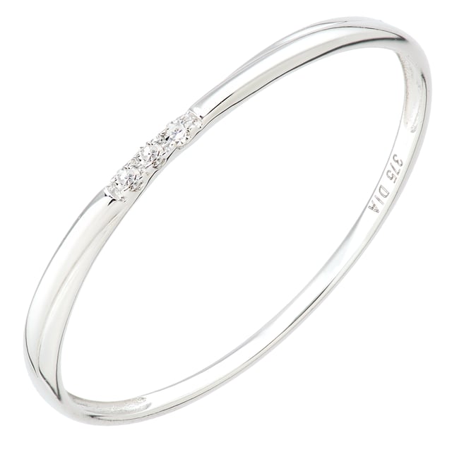 # 9K (375) White Gold: 0.62gr; # Diamond: 0.02ct