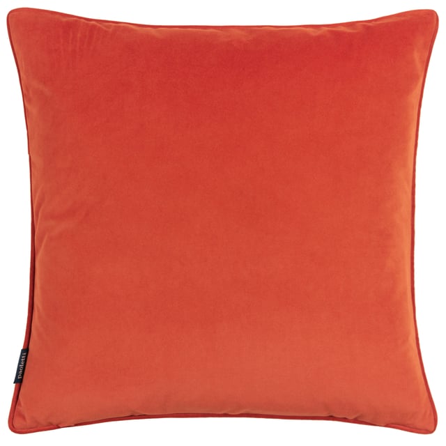 A myriad of golden diamonds adorns this mesmeric velvet cushion. The glistening metallic foil printed pattern shines in the light and stands out against the bold jewel-toned backgrounds. The cushion is surrounded by a matching piped trim, hidden zip closure, and a plain, soft velvet reverse. A fantastic addition to a home which loves to show off and stand out.