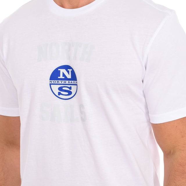 Camiseta NORTH SAILS De Algodón Para Hombre - Manga Corta Con Logo Gráfico En El Pecho