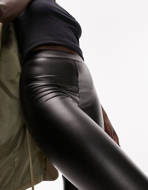 Latex trousers topshop store