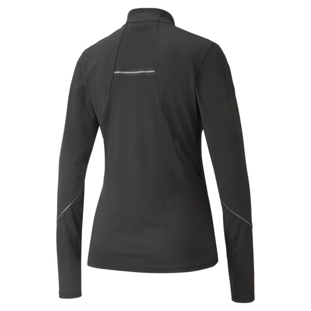 PRODUCT STORY Experience performance at its most essential with our 5K collection, a line of impeccably engineered gear for the serious runner with uncompromising tastes. Our 5K Knit Half-Zip Running Top is a stylish and sustainable answer to warmth on the go for the dedicated runner, featuring recycled materials and the latest in dryCELL technology. FEATURES & BENEFITS Contains Recycled Material: Made with recycled fibers. One of PUMA's answers to reduce our environmental impact.dryCELL: PUMA's designation for moisture-wicking properties that help keep you dry and comfortablemiDori®: Made with the bio-based finishing treatment miDori® bioWick. DETAILS High neckDecorative seamsReflective design elementsStrategically placed mesh to enhance breathability and provide ultimate ventilation