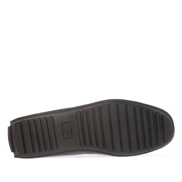 Mens Boss Driver Moccasin Shoes in black.- Leather upper.- Slip on closure.- Hand stitching.- Traction sole.- Ref: 50497783001