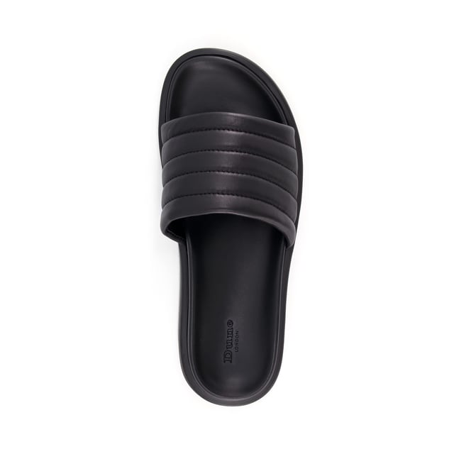 Dune Mens Image Quilted Leather Sliders