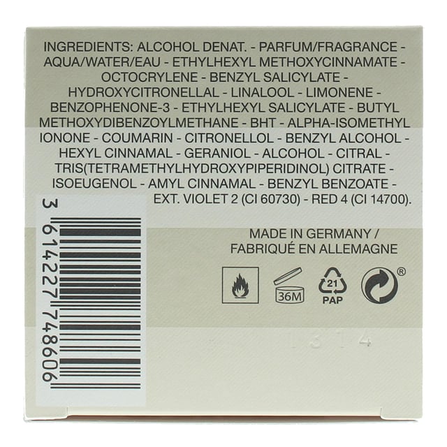 Burberry touch ingredients best sale