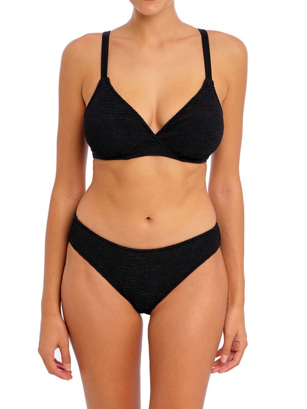 Ibiza Waves Underwired Plunge Bikini Top.  With a flexible fit underwire and a gathered outer cup. This product is recommended as hand wash only.