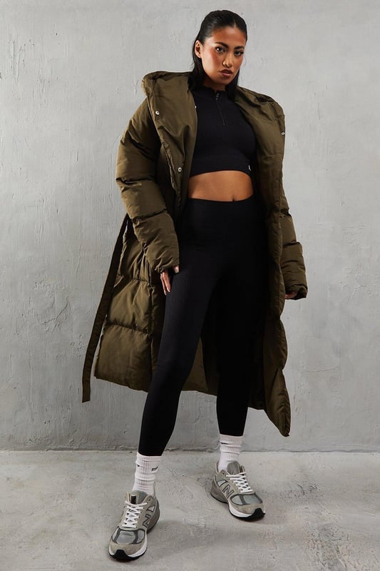 Hooded Longline Padded Coat