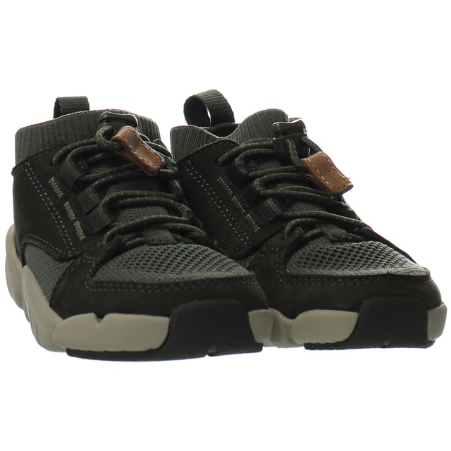 Clarks Tri Lunar Kids Dunkelgrüne Trainer