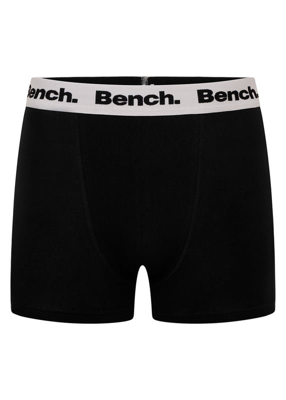 Update the wardrobe essentials with the assorted 7-pack 'Marcos' boxers from Bench. Made from cotton blend fabric for all-day comfortable wear, they feature repeat logo, elasticated waistband. This set includes seven sold colours. Other colours available.