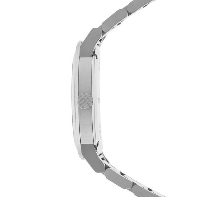 Specification Details Brand Burberry Model BU9000 Barcode Number 822138032971 Gender Unisex Case Diameter 38 mm Case Material Stainless Steel Case Colour Not specified Dial Colour Silver Band Material Stainless Steel Band Colour Not specified Movement Quartz Chronograph No Water Resistance 5 ATM
