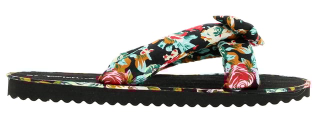 Wynsors Womens Flip Flops Kiley Slip On black floral