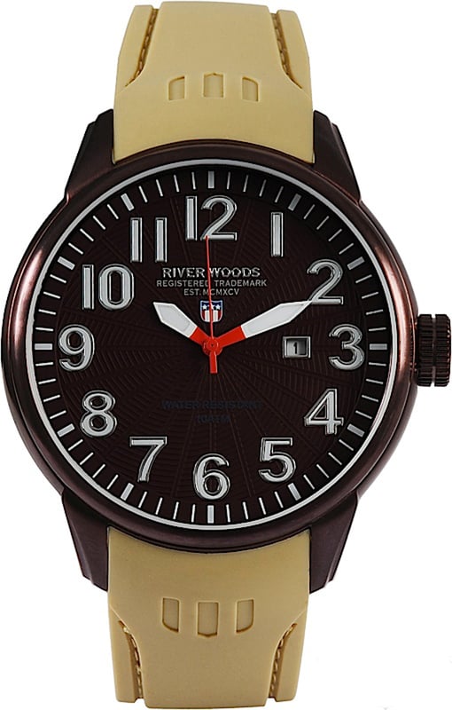 River Woods: Mens Brown Watch