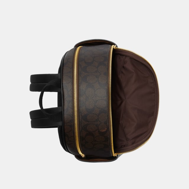 Court Backpack in Signature Canvas, Inside zip and multifunction pockets, Outside zip pocket,  Length: 27.50 cm,  Width: 12.00 cm,  Height: 31.50 cm