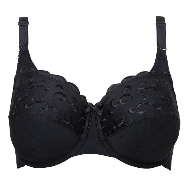 A minimiser bra trusted to provide great support in a full coverage wired shape.