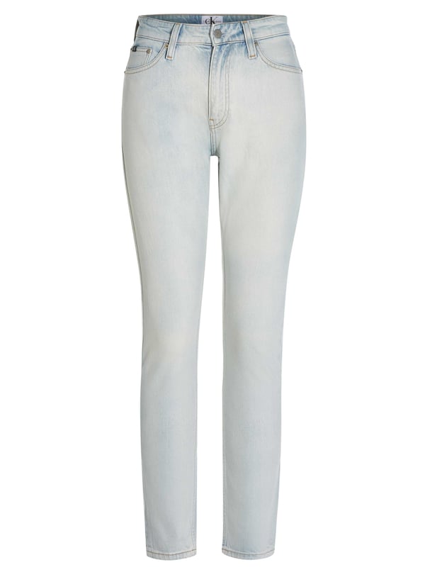 99% algodón, 1% elastano; Vaqueros Calvin Klein Jeans; Modelo: ZW0ZW010951AK; Mano de obra de alta calidad; Estilo de 5 bolsillos; Ajustado; Alto Pacto; botón, cremallera; Detalles del logotipo de Calvin Klein Jeans