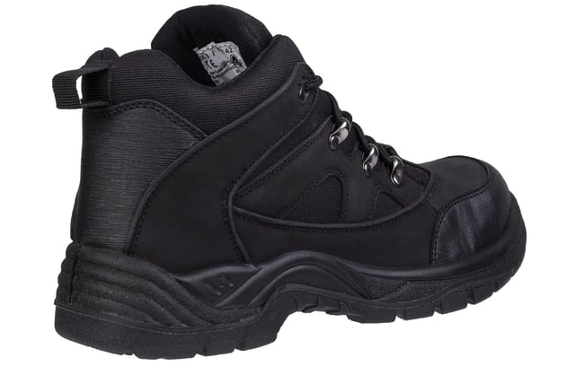 Introducing our lightweight, vegan-friendly safety boots, perfect for both vegans and vegetarians. Designed to meet industrial standards, these boots feature a 200J steel toe cap and a steel midsole for superior protection.
The upper is crafted from non-leather microfiber, synthetic PU, and breathable mesh, ensuring a comfortable fit. With impact and compression resistance from the 200 Joule steel toe cap and a penetration-resistant steel midsole, your feet will be well protected.
The padded collar and tongue provide added support and comfort, while the easy-change pull-on loop makes them convenient to wear. A scuff cap helps protect the toe cap from abrasions and general wear.
These boots boast a lightweight and flexible dual-density polyurethane outsole, conforming to European EN ISO 20345:2011 SBP SRC safety footwear standards.
- Synthetic Upper
- Lace Closer
- Steel Toe Cap
- Lightweight Design
- Padded heel and ankle collar
- Heel pull tab for easy on / off wear
- Toe bumper for added protection
- Durable rubber outsole
- Amblers branding