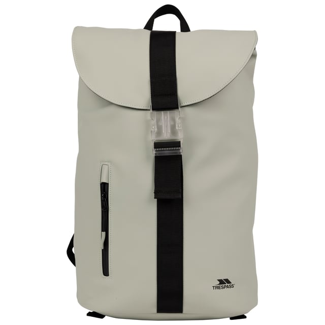 Trespass ryggsäck för studier (Sage) Fodermaterial: 100% Polyester. Fyllningsmaterial: 100% polystyren. Kapacitet: 19 liter. Fickor: Lockficka med dragkedja, 2 elastiska fickor. Justerbar handrem, bärhandtag, integrerad USB-laddningsport, invändigt lås för nyckelring, organiseringsdel. Fack: Fack för bärbar dator, fack för solglasögon. Design: Logotyp. USB-strömkabel.