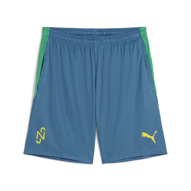 PRODUCT STORY : Inspire your game with Neymar Jr's signature shorts. Built for speed and skill, these lightweight, breathable knit shorts keep you flying down the wing and dancing past defenders. Make a statement and show off your Brazilian flair - the "BNA" collection stands for Brazilian Natural Abilities, playing on the DNA that is naturally embedded into such great footballing talent and the culture where Neymar Jr comes from. FEATURES & BENEFITS :  Made with 100% recycled material excluding trims & decorations. dryCELL: Performance technology designed to wick moisture from the body and keep you free of sweat during exercise.  DETAILS :  Regular fit. 140 gsm, Interlock. Medium rise. Open pockets. PUMA branding details.  Our model is 186 cm tall and is wearing size  M UK.