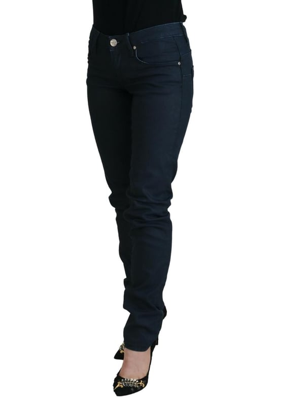 Brand: ACHT
  Condition: Brand new with tags
  Color: Blue
  Model: Low Waist Denim Pants
  Closure: Zipper
  Material: 98% Cotton 2% Elastane
  Logo details
  Gender: Women
