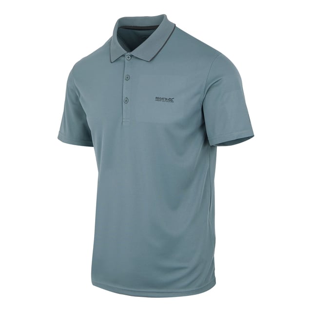 100% Polyester. Fabric: Piqué. Design: Plain. Fastening: Button. Top Style: Button Up. Neckline: Button-Down, Collared. Sleeve-Type: Short-Sleeved. Fabric Technology: Breathable, Lightweight, Moisture Wicking. 3 Button Placket, Logo, Quick Dry, Ribbed Cuff, Soft Touch, Stretch. Length: R. Fit: R. S: 38 in. M: 40 in. L: 42 in. XL: 44 in. XXL: 48 in. 3XL: 51 in. 4XL: 54 in. 5XL: 57 in.