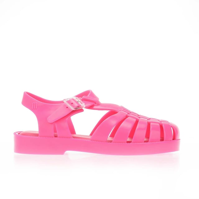 Girls Mel Possession Jelly Sandals in pink.- Adjustable pin-buckle ankle strap.- Slip on fastening.- T-bar straps.- Logo printed at padded footbed.- Vinyl Upper Acrylic Sole.- Ref: 32409AJ874