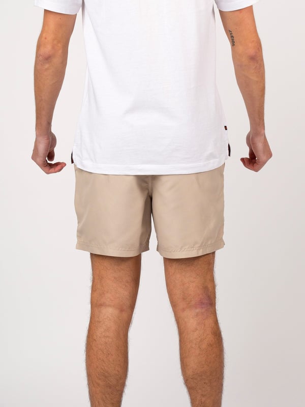Get poolside-ready with this pair of swim shorts from LUKE. Cut from a quick-drying polyester, they feature a comfy drawcord waist and essential side entry pocket. They are complete with a contrast LUKE 1977 print down the left leg.