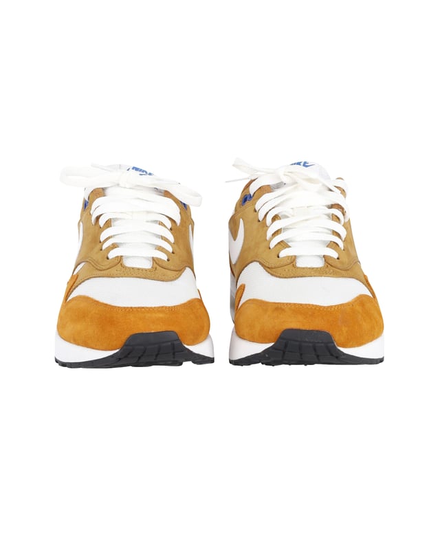 Nike Air Max 1 Curry 2018 Sneaker in Khaki Suede