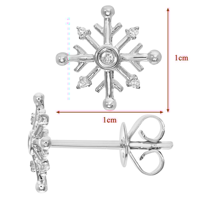 18K (750) White Gold: 3.5gr; # Diamond: 0.03ct