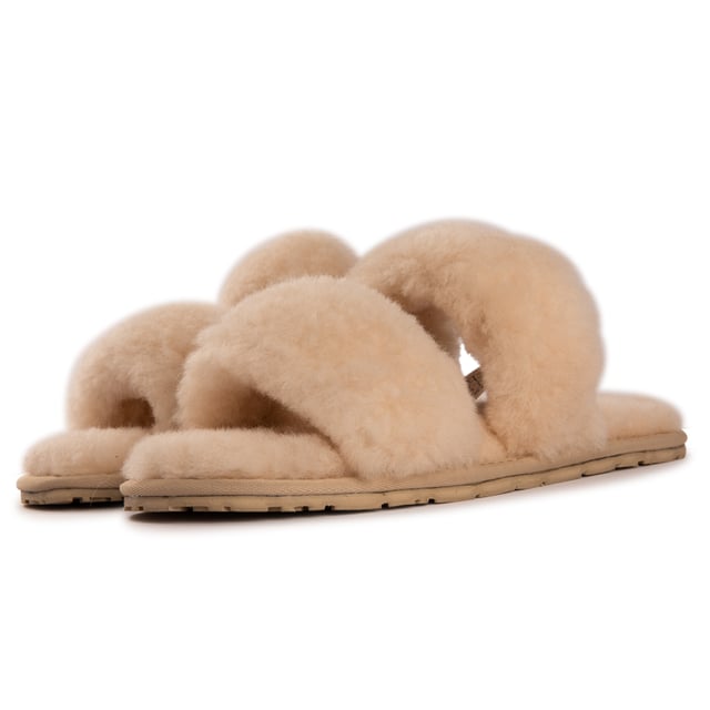 Aus Wooli Australia Women's Sheepskin Wool Ballart Sandals Easy to slide on fashion footwear
Soft premium genuine Australian Sheepskin wool upper
Full premium sheepskin insole
Twin strap style to be used in any weather
Soft Rubber outsole – highly durable and lightweight
The perfect accessory
100% brand new and high quality, comes in a branded box, suitable for gifting