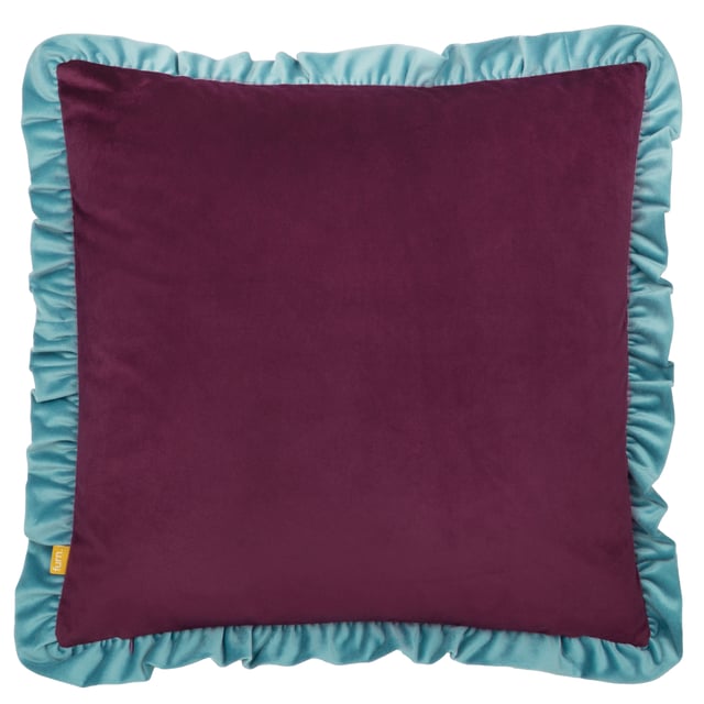 The Athena cushion is inspired by Greek mythology, featuring vibrant prints of mythological creatures on luxurious velvet. The soft tranquil tones and pops of colour, create a dreamy, imaginative feel. A velvet ruffled frill trim and a contrasting reverse add a touch of elegance, making this cushion a stylish addition to any space. Pair with the matching bedding for the complete look.